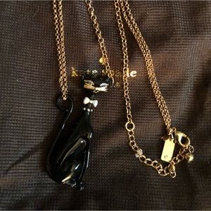 SOLD - Kate Spade Jazz Thing's Up Pave Cat Necklace